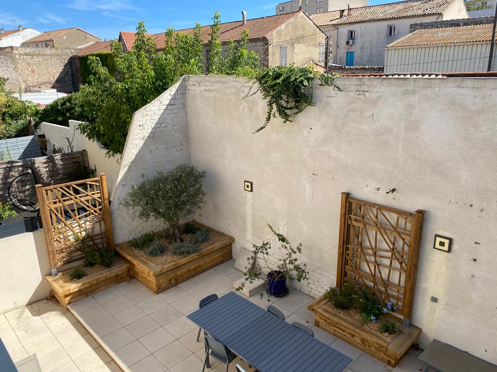 Aménagement d'une terrasse